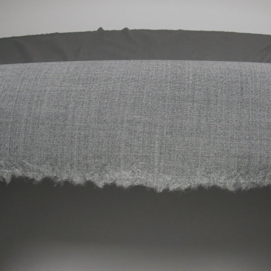 Italian Light Gray Wool-Spandex Suiting - Image 6 of 6