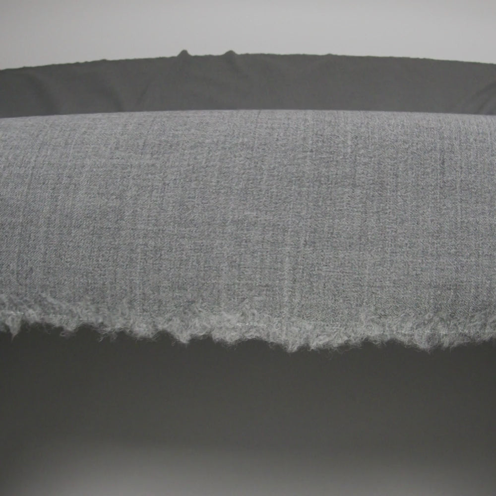 Italian Light Gray Wool-Spandex Suiting - Image 6 of 6