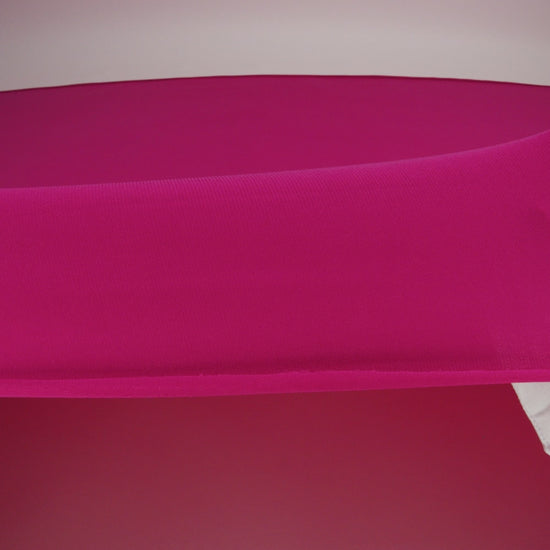 Stretch Polyester ITY Jersey - Fuchsia - Isadora Collection - Image 6 of 7