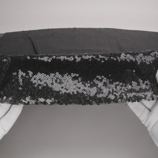 Mesh with Baby Sequins - Black - Mariah Collection - Image 5 of 5