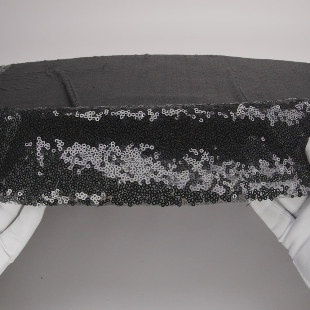 Mesh with Baby Sequins - Black - Mariah Collection - Image 5 of 5
