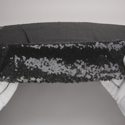 Mesh with Baby Sequins - Black - Mariah Collection