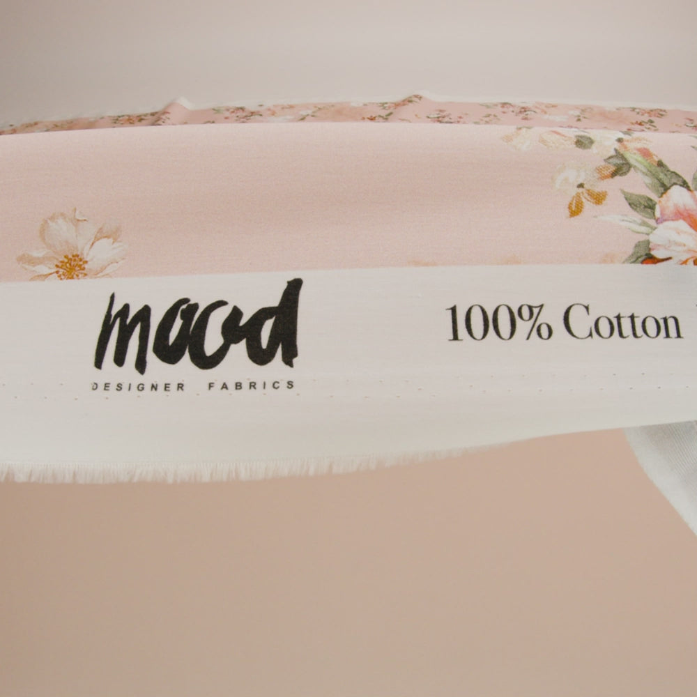 Cotton Poplin - Peach Pink Floral - Flores de las Montanas Print - Mood Exclusive Felipe Collection - Image 5 of 5