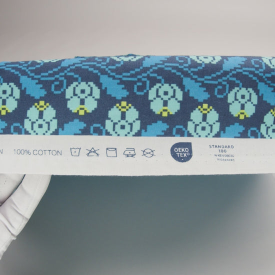 Printed Quilting Cotton by Anna Maria Textiles for Northcott - Dusk Curled Vine Floral - Heiress Collection - Image 6 of 6
