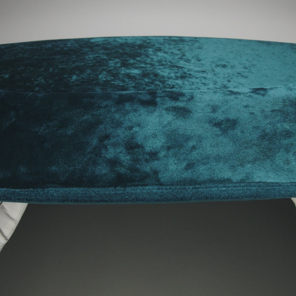 Crushed Velour - Pacific Blue - Auguste Collection - Image 5 of 5