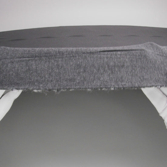 Bamboo and Cotton Stretch Knit Fleece - Heather Charcoal - Jessamyn Collection - Image 5 of 5