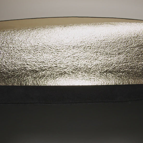 Textured Faux Leather - Metallic Gold - Ileana Collection - Image 6 of 7