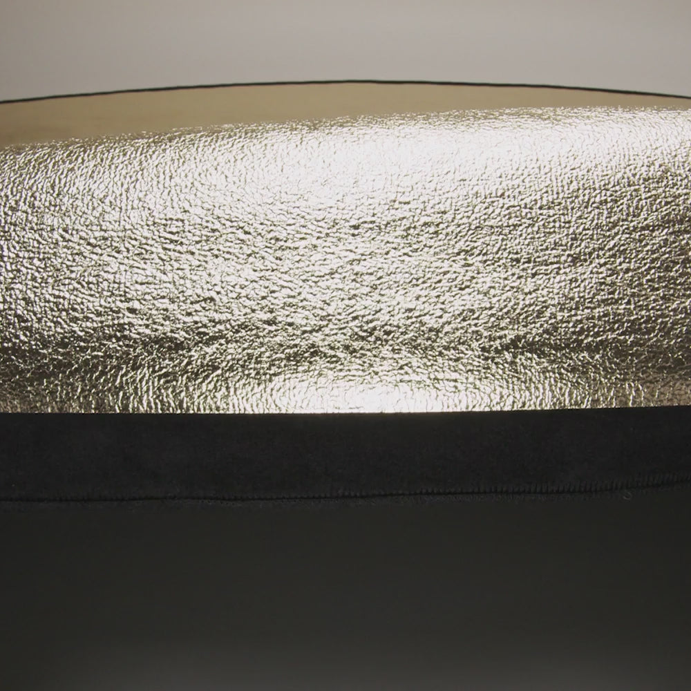 Textured Faux Leather - Metallic Gold - Ileana Collection - Image 6 of 7