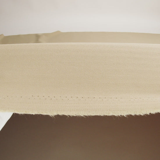 Cotton Herringbone Twill Coutil - Beige - Farrah Collection - Image 6 of 6