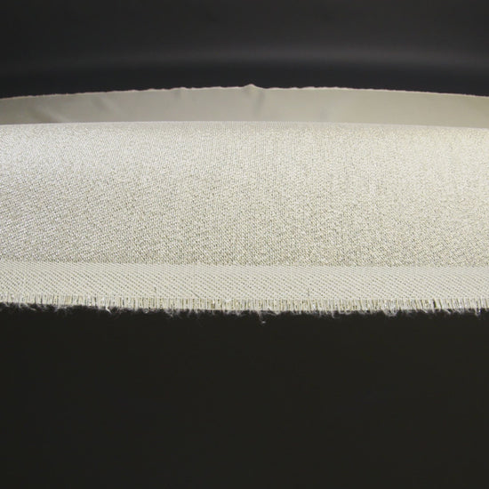 Metallic Polyester Lame - White and Gold - Glimmer Collection - Image 6 of 6