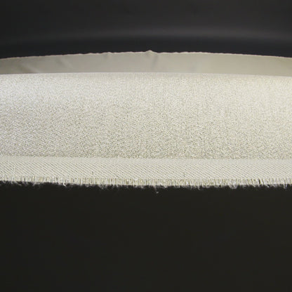 Metallic Polyester Lame - White and Gold - Glimmer Collection