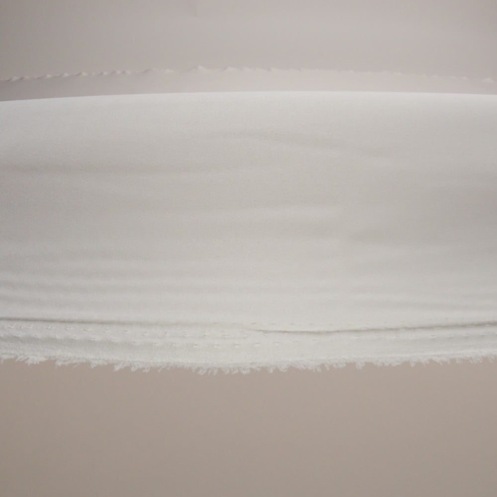Famous Australian Designer Off White Polyester Satin - Image 6 of 6