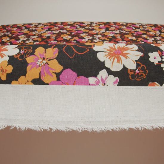 Linen and Rayon Woven - Orange, Hot Pink and Black Floral - Mood Exclusive Hot Tropic Print - Image 6 of 6