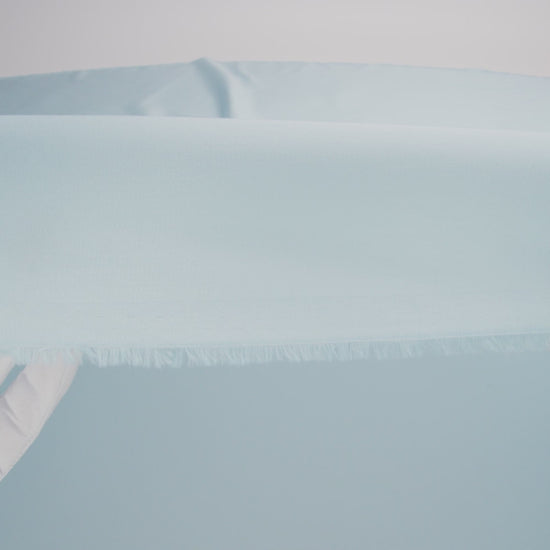 Mercerized Organic Egyptian Cotton Shirting - Light Blue - Ravello Collection - Image 5 of 5