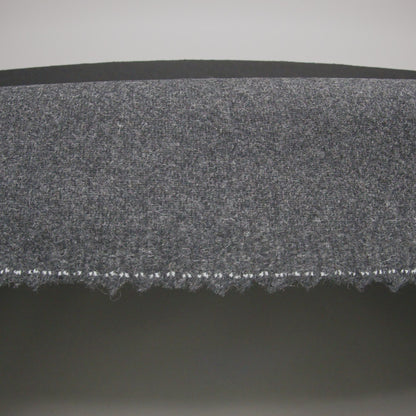 Recycled Brushed Wool Blend Twill Coating - Smoke Gray - Made in Italy - Maeve Collection