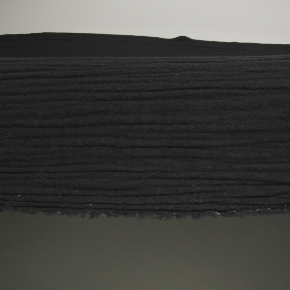 Double Cotton Gauze - Black - Talamanca Collection - Image 5 of 5