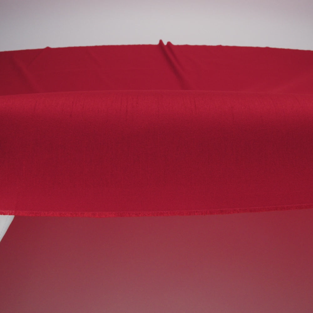 Polyester Shantung - Red - Eirian Collection - Image 5 of 6