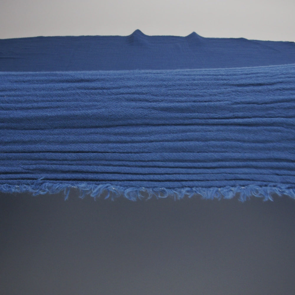Double Cotton Gauze - Royal Blue - Talamanca Collection - Image 5 of 5