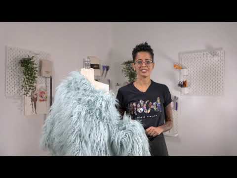 Shaggy Faux Fur - Blue - Image 5 of 5