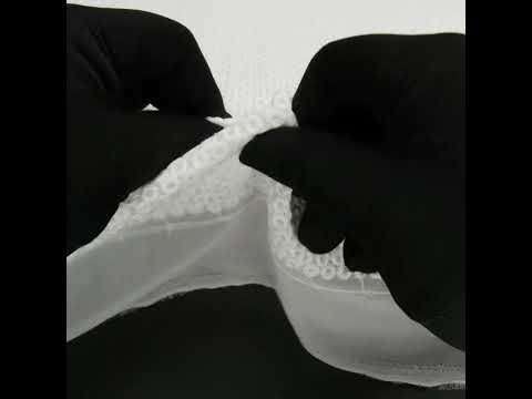 Rag & Bone White Polyester Chiffon with Cotton Embroidered Circles - Image 5 of 5