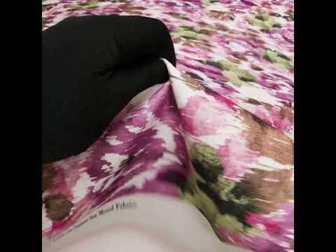Brushed Cotton Woven - Purple, Green and Brown Ikat Florals - Mood Exclusive Reflecting Pool Print - Image 6 of 6
