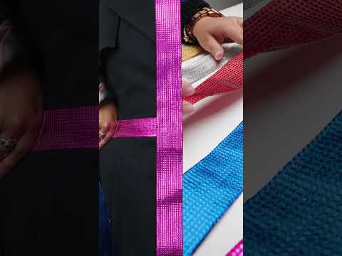 Metallic Fuchsia Iridescent Wire Edged Ribbon - 1.5" - Image 3 of 3