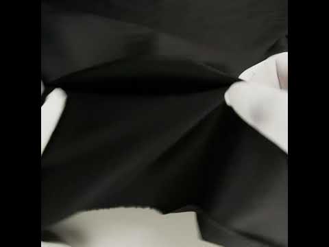 Stretch Cotton Sateen - Black - Deadstock - Image 6 of 6