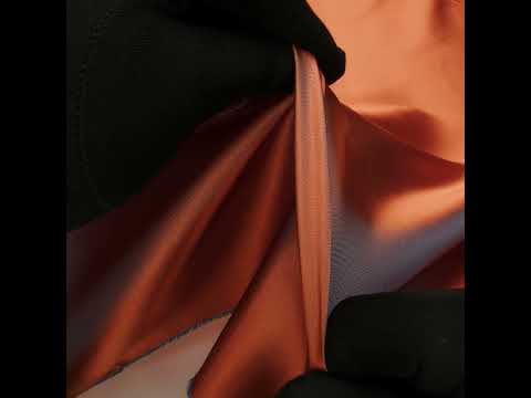Iridescent Twill Lining - Orange and Aqua - Image 6 of 7