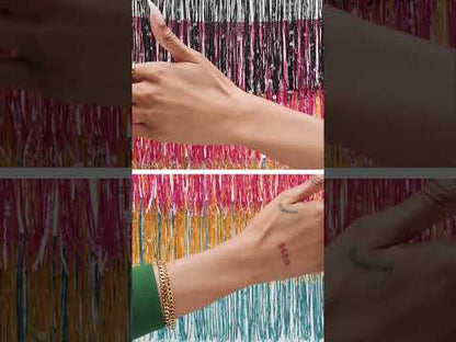 Black Holographic Sequins Chainette Fringe - 6"