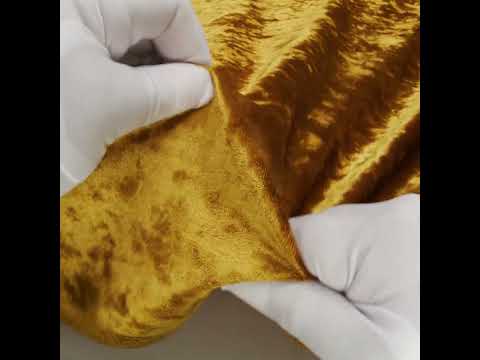 Crushed Velour - Curry Gold - Auguste Collection - Image 6 of 6