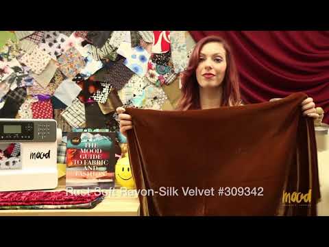 Soft Rayon-Silk Velvet - Rust Brown - Cicero Collection - Image 5 of 5