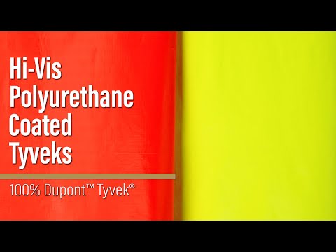 PU Coated Tyvek - Hi-Vis Orange - Image 6 of 6
