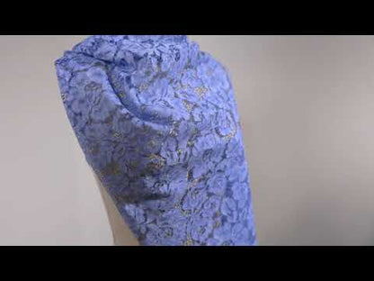 Pad Dyed Cotton Lace - Navy Floral - Stevie Collection