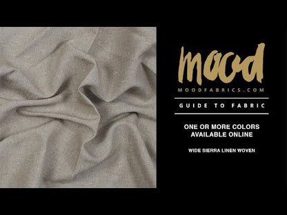 Heavyweight Linen Woven 118" - Oatmeal - Sierra Collection