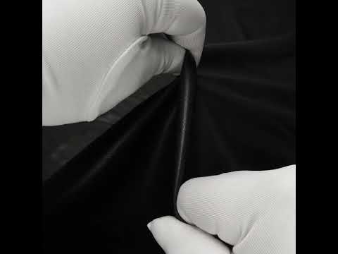Stretch Faux Leather with Suede-Like Brushed Backing - Pebble Black - Jodi Collection - Image 6 of 6