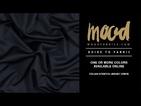Italian Navy Stretch Jersey Crepe - Image 5 of 5