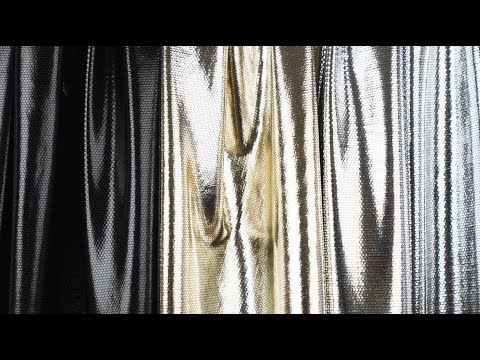 Silver Dense Polka Dots Foiled Stretch Polyester Knit - Image 7 of 7