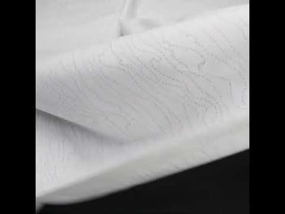 Printed Quilting Cotton by Ghazal Razavi for FIGO Studio - White and Gray Strings - Dovetail Collection