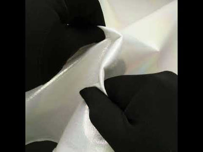 Crinkled Metallic Faux Leather - Pale Yellow and Blue Ombre - Adriana Collection