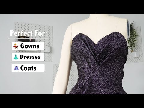 Metallic Fig Dimensional Scallops Brocade - Image 5 of 5