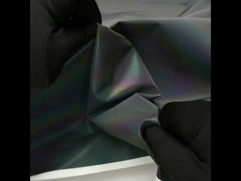 Rainbow Reflective Fabric with Cotton Backing - Image 5 of 5