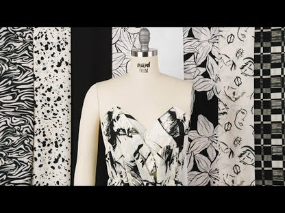 Cotton Voile - White Floral - Central Park Spring Print - Mood Exclusive Metro Collection