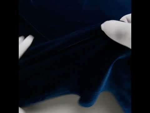 Stretch Velour - Royal Blue - Persica Collection - Image 5 of 5