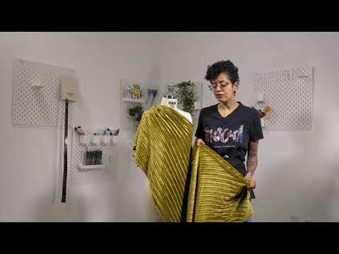 Pleated Velour - Vanilla Ice - Tver Collection - Image 5 of 5