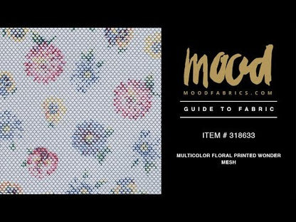 Multicolor Floral Printed Wonder Mesh