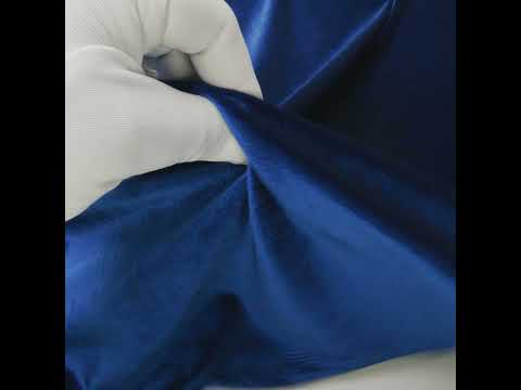 Stretch Polyester Velour - Royal Blue - Image 6 of 6
