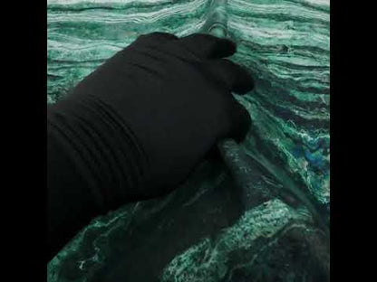 Stonehenge Quilting Cotton by Northcott - Blue Planet Swirling Lines Gradient - Ombre II Collection