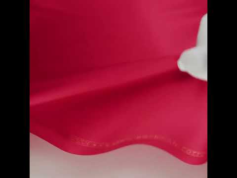 Egyptian Cotton Shirting - Bright Red - Giza Collection - Image 6 of 6