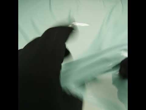 Liquid Sheen Metallic Polyester Chiffon - Silver on Aqua - Liquid Sheen Chiffon Collection - Image 5 of 5