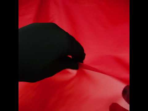 Stiff Polyester Organdy - Red - Rhiannon Collection - Image 6 of 6